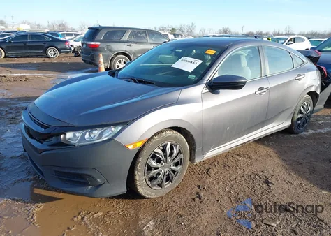 2016 Honda Civic Lx из США, поврежденный, VIN 19XFC2F5XGE033217